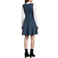 thumbnail image 3 of INSPIRE CHIC Pinafore Women's Sleeveless Casual Vintage Faux Suede t Shirt Dresses L Dark Blue, 3 of 6