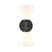 Elk Home 6-Inch Wide Houghton Vanity Light, Contemporary, Matte Black