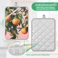 thumbnail image 6 of Yayeee Pot Holders Kitchen Heat Resistant with Pocket 7"x9.8" Cotton Oven Cooking Hot Pads, Vibrant Oranges, 6 of 7