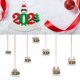 thumbnail image 2 of Generic Adorno navideño de muñeco de nieve con máscara sobreviviente 2021, decoración para árbol de PVC, color negro, 4 piezas, 2 of 6