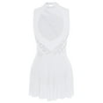 thumbnail image 2 of renvena Costume de Danse Lyrique Robe de Ballet Moderne Sans Manches avec Strass Contemporain Blanc TTG, 2 of 9