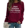 thumbnail image 2 of Ediodpoh Women's Letter Print Oversize Crewneck Sweatshirts for Women Long Sleeve Pullover Top Casual Fashion XL, 2 of 3