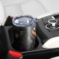 thumbnail image 5 of 20oz Tumblers Halloween Pumpkins Skulls and Bats Stainless Steel Vacuum Insulated Double Wall Travel Tumbler Cups Mug with Lid and Straw,Cleaning Brush for Cold & Hot Drinks, 5 of 7