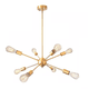 thumbnail image 1 of Lamparas Colgantes Vintage 8 Luces Sin Bombillas Dorado, 1 of 5