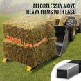 thumbnail image 2 of KFFKFF Pallet Forks, Capable of Handling 2000 lbs, 43" Clamp-on Pallet Forks, Robust Front Loader Accessory for Tractor, Skid Steer, Loader Bucket, Agricultural and Farming Tractor Forks, 2 of 9