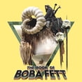 thumbnail image 2 of Junior's Star Wars: The Book of Boba Fett Bantha Ride Boba Racerback Tank Top Banana X Large, 2 of 4