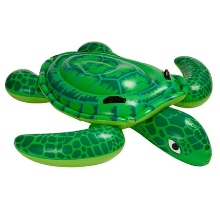 Sea Turtle Ride-On Inflatable Swimming Pool Float - Walmart.com