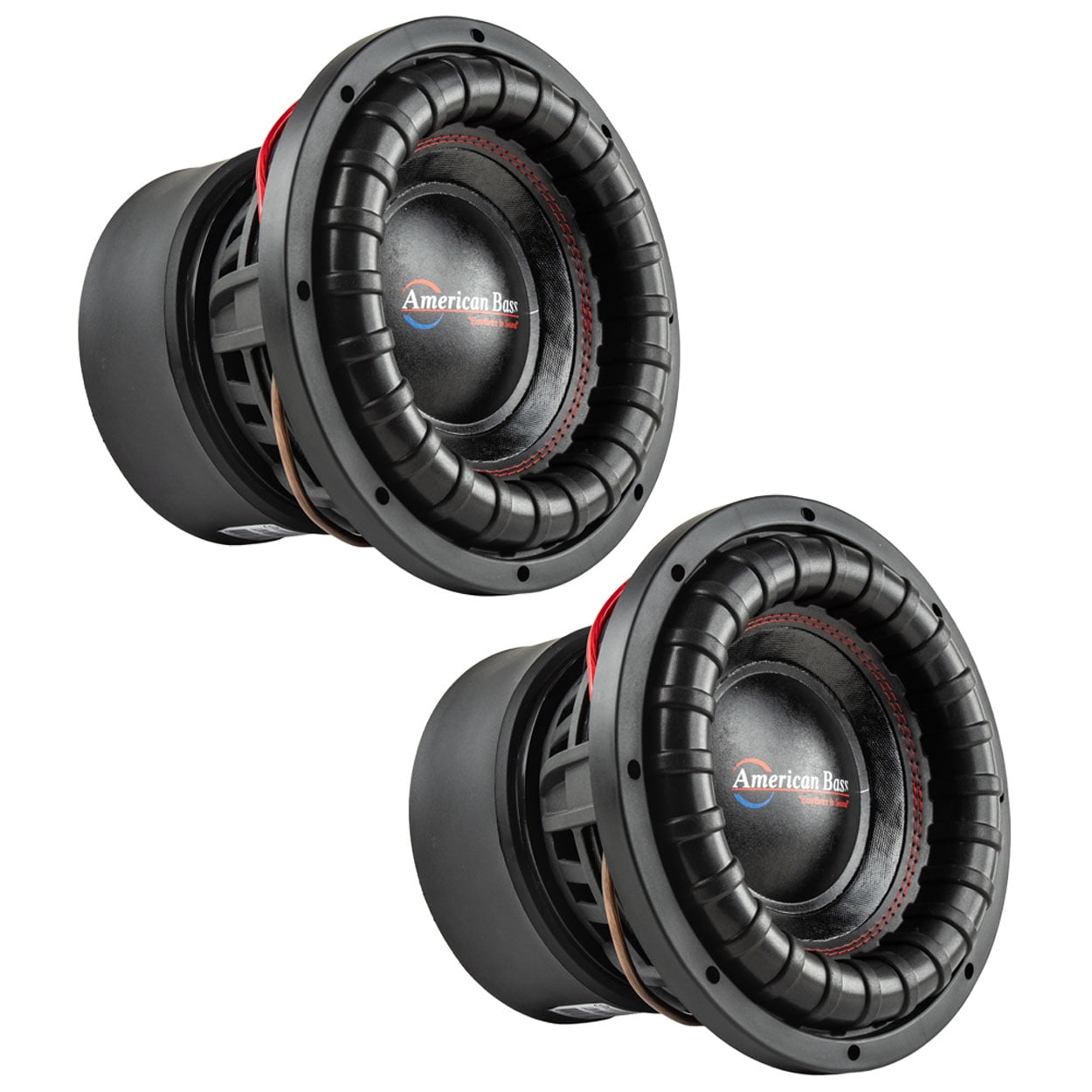 10 inch Bass Surround Speaker American Bass 10 Competition Car Subwoofer 3000 Watt Maximum Power Car Audio Stereo Subwoofer Dual 4 Ohm Voice Coil 