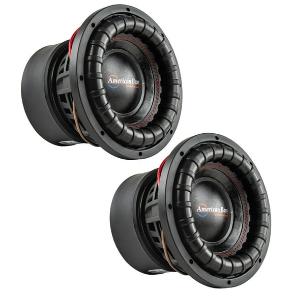 American Bass 10" Subwoofers Dual 4 Ohm 3000 Watts Max Car Audio Sub 2 Pack