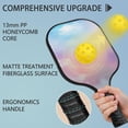 thumbnail image 2 of Pickleball Paddles Set Of 2, Fiberglass Surface, Dreamy Cloud Print, 4 Balls & Bag, 2 of 5