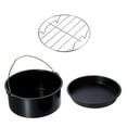 shFryer Accessories Stainless Steel Baking Cake Barrel Pizza Pan Grill