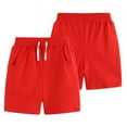 thumbnail image 2 of Paokuoon Kids Shorts 2-7T Boys Athletic Casual Jogger Shorts Pockets and Elastic Waist for Summer, 2 of 8