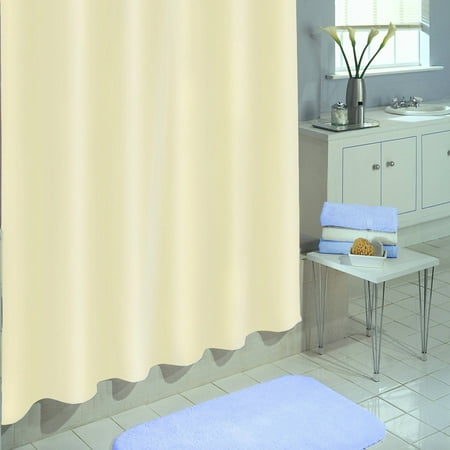 Excell Medium-Weight 100 percent PEVA Shower Curtain Liner, 70" x 72", Linen
