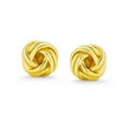 thumbnail image 2 of Bling Jewelry Womens Traditional Drop Ball Earrings Woven Rope Knot 14K Gold Plated Sterling Silver, 2 of 4