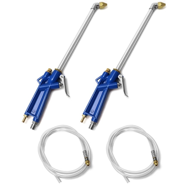 Pistola de aire comprimido QWORK de 2 piezas para limpieza de motores con manguera de 1,2 m, herramienta de pulverización desengrasante y de limpieza