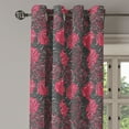 thumbnail image 3 of Ambesonne Floral Grommet Curtain, Ombre Rose Blooom Art, 50" x 63", Charcoal Grey Magenta, 3 of 6