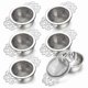 thumbnail image 1 of 6Pack Tea Strainers with Drip Bowl,2.5 Inch Tea Filters for Loose Leaf Tea, Stainless Steel Mesh Tea, 1 of 5