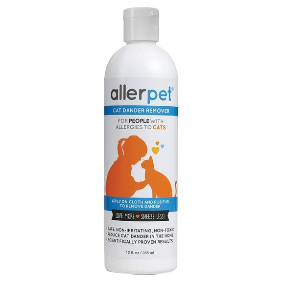 Allerpet Cat Dander Remover for Cat Owners, 12 fl oz
