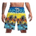 thumbnail image 1 of New Seaside Brand Beach Shorts Coconut Tree Creative 3d Digital Printing Beach Pants For Men, 1 of 2