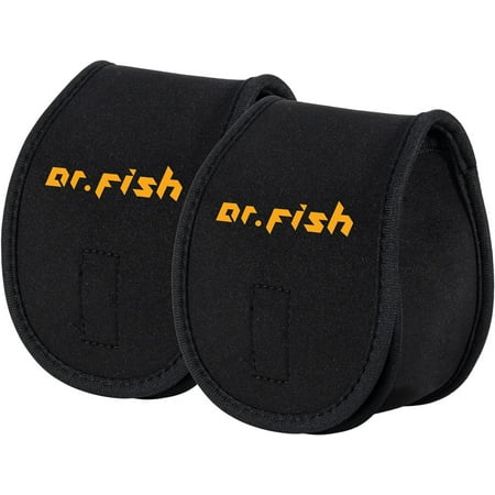Fly Fishing Reel Cover Portable Fishing Reel Bag Protective Soft Pocket Cover Pouch Fly Gear Storage Case Size M M 2Pack(For 5/6 WT Reels)