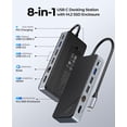 thumbnail image 2 of Hub USB-C ORICO OM28PR con carcasa SSD M.2 8 en 1 de 10 Gbps, 2 of 9
