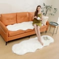 thumbnail image 4 of JOLUSERE Luxury Ultra Soft Faux Fur Area Rugs,3'x5'Fuzzy Faux Fur Rugs for Living Room Bedroom, White, 4 of 9