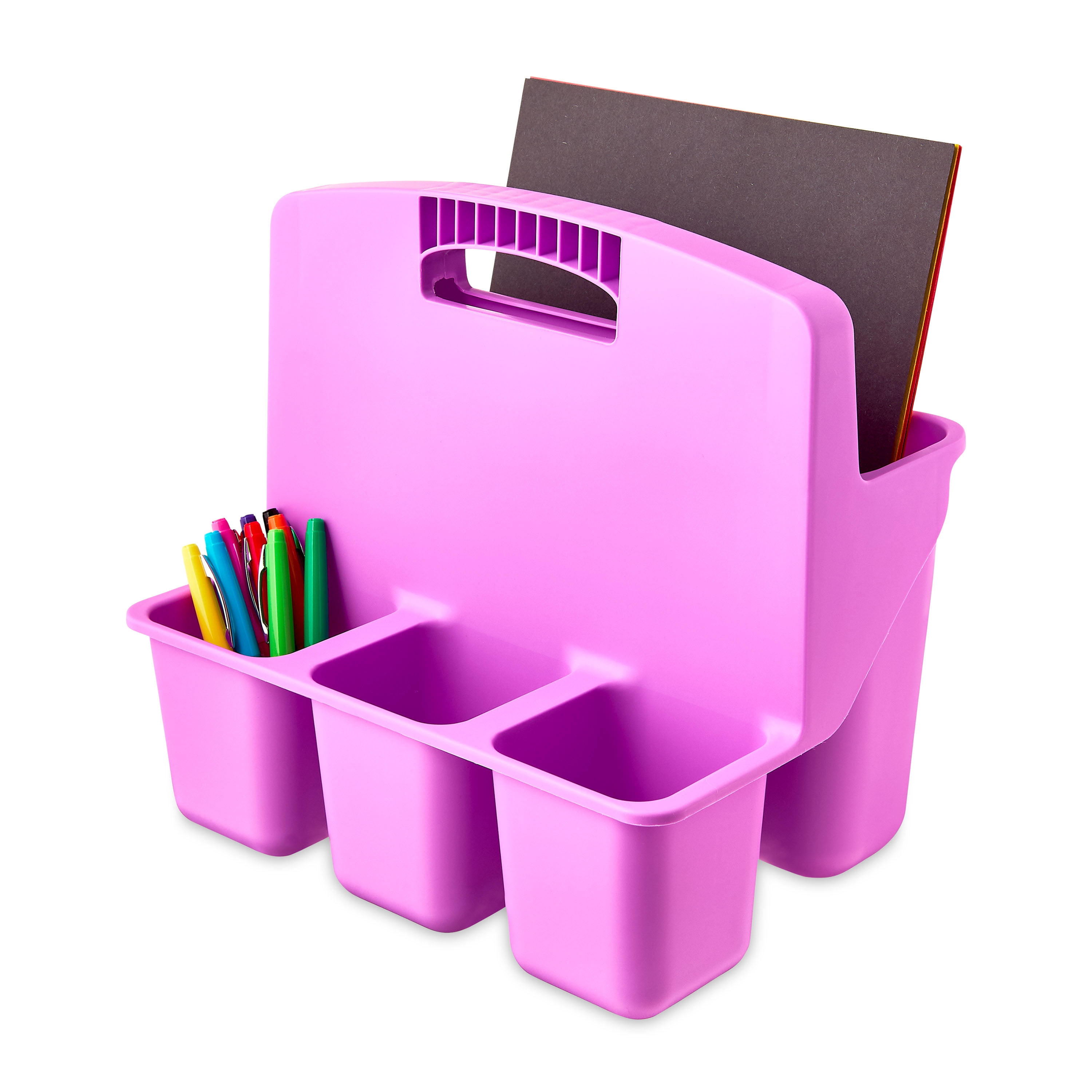 Pen+Gear Large Supply Caddy, 11.81" x 8.43" x 11.04", Violet