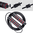 thumbnail image 3 of Weighted Jump Rope - For fitness , cardio, boxing , endurance training, Jumping Exercise. - red black, 3 of 5