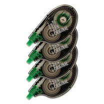 Tombow MONO Correction Tape, Non-Refillable, 1/6" x 394", White Tape, 4-Pack