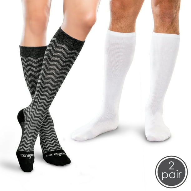 CoreSpun Mild Support Compression Socks 2 Pack, 1520mmHg