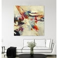thumbnail image 3 of Giant Art 72x72 Positive Energy I Fine Art Giant Canvas Print in Red, 3 of 3