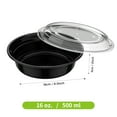thumbnail image 6 of Round Meal Prep Container with Lids: TINANA 15 Pack 16 OZ To Go Containers, Plastic Food Storage Containers Set- Microwave, Freezer & Dishwasher Safe, Durable & Stackable, 6 of 6