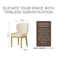 thumbnail image 5 of Open Box Maven Lane Gia Dining Chair, Refined Natural Finish w/ Slate Fabric, 5 of 6