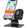 thumbnail image 1 of Soporte OMOTON para Apple Watch y iPhone, color negro, 1 of 9