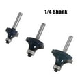thumbnail image 4 of 1/4 Shank Corner Round Over Router Bit with Bearing Milling Cutter for Woodwork, 4 of 6