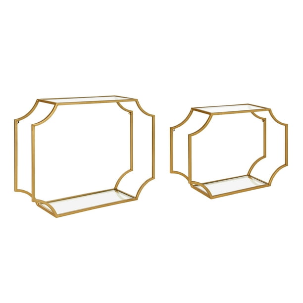 Kate And Laurel Metal Floating Shelves Set Of 2 6 X 24 Gold Com - Gold Quatrefoil Metal Wall Shelf Kate And Laurel Metal Floating Shelves Set Of 2 6 X 24 Gold Com - Gold Quatrefoil Metal Wall Shelf