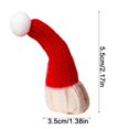 thumbnail image 3 of Clode Santa Hats for Crafts Christmas Hat Scarf Christmas Decorations Indoor Home Decor Ornaments Party Decorations for Women, 3 of 8