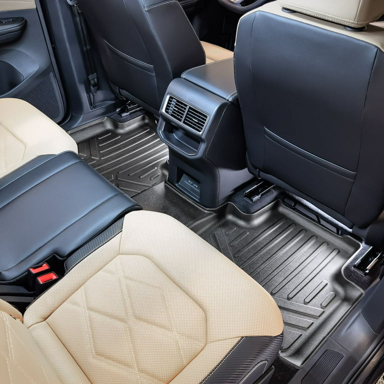 SMARTLINER Custom Fit 3rd Row Floor Mats For 2018-2022 Volkswagen Atlas (with 2nd Row Bucket Seats) – All-Weather Black Liners 2 thumbnail image