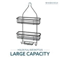 thumbnail image 5 of Moorefield 3-Tier Hanging Shower Caddy with Suction Cups, Non-Slip Neck, Bathroom Organizer, Matte Black, 5 of 7