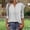A66 Gray, variant on Blouse for Women Gradient Ombre Printed V Neck 3/4 Sleeve Button Down Loose Fit Casual Office Workwear Tunic Top