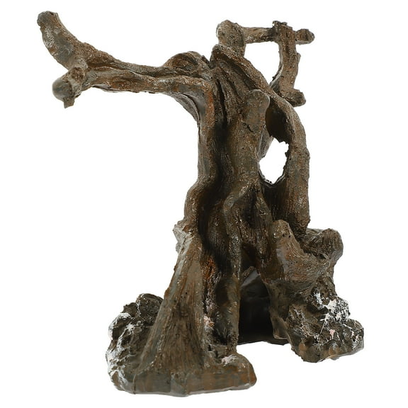 Tineasur Tree Root Resin Aquarium Decor Underwater Decoration for Fish Tank 1 Piece