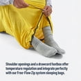 thumbnail image 4 of Insulated Sleeping Bag Liner – Mummy Shape, Sulphur Yellow, Regular Compact (78 x 31.5), Thermolite Fill, Drawstring Closure, Winter and 3-Season Use, 4 of 7