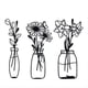 thumbnail image 1 of Decoración de Pared con Flores de Metal, 3 Piezas, Arte de Pared Floral, Flor en Jarrón, Decoración de Pared, Jarrón de Flores, Decoración de Interiores, Arte de Pared de Hierro, 1 of 7