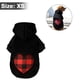 thumbnail image 2 of Ropa con capucha para perro mascota con estampado de cuadros de búfalo en forma de pata de perro ropa cálida para cachorro con sombrero ropa para mascotas perro con capucha patrón de corazón XS, 2 of 6