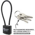 thumbnail image 4 of Cable Gun Locks with Keys Simple Operation 8.5" Compatible with Pistols, Handguns, Rifles, and Shotguns, Home and Storage for Firearm Locking and Safety-5PCS, 4 of 7