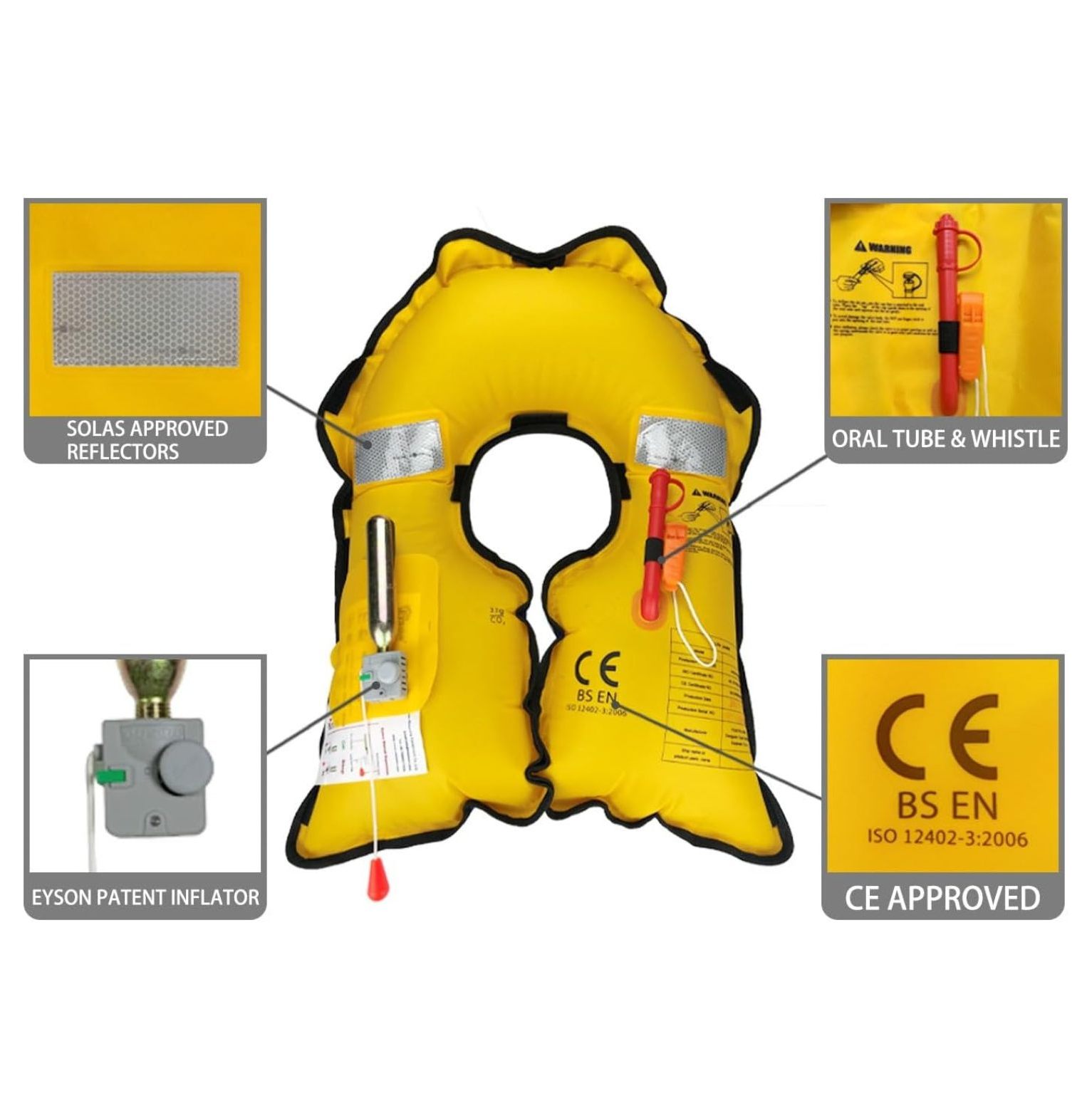 Inflatable Life Inflatable Life Vest for Adult Classic Manual