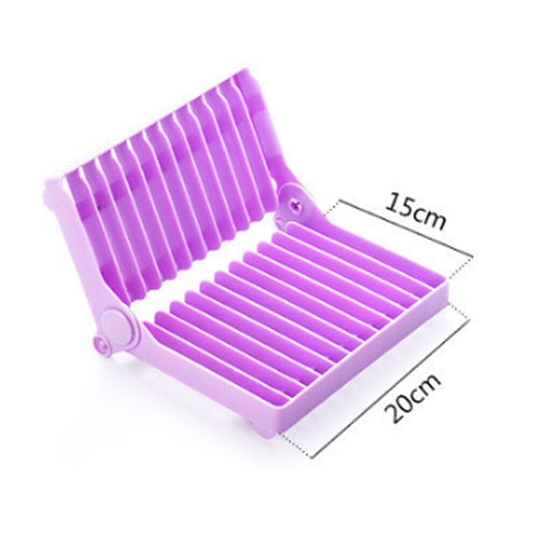 purple dish rack