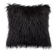 thumbnail image 3 of Phantoscope Merino Style Luxury Faux Fur Series Decorative Throw Pillow, 26" x 26", Black, 1 Pack, 3 of 4