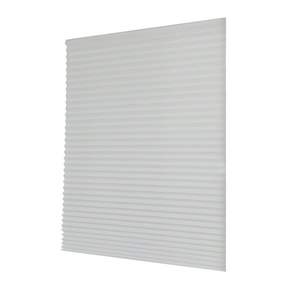 Persianas plisadas temporales para ventanas, sin taladros, autoadhesivas, con aislamiento térmico, elevador inalámbrico para dormitorio, accesorio de Blanco XL