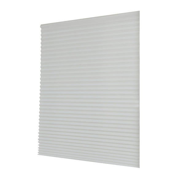 Persianas plisadas temporales para ventanas, sin taladros, autoadhesivas, con aislamiento térmico, elevador inalámbrico para dormitorio, accesorio de Blanco XL